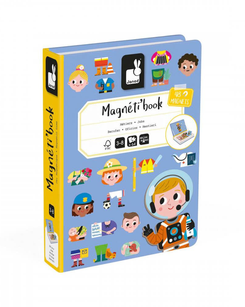Magnétibook - Métiers (48 pcs) - Jeux magnétiques - Boutique LeoLudo - Janod