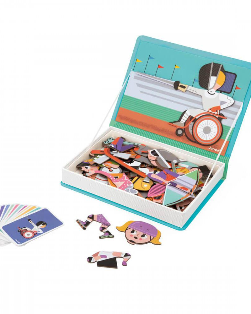 Magnétibook - Sports (48 pcs) - Jeux magnétiques - Boutique LeoLudo - Janod