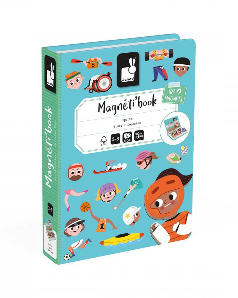 Magnétibook - Sports (48 pcs) - Jeux magnétiques - Boutique LeoLudo - Janod