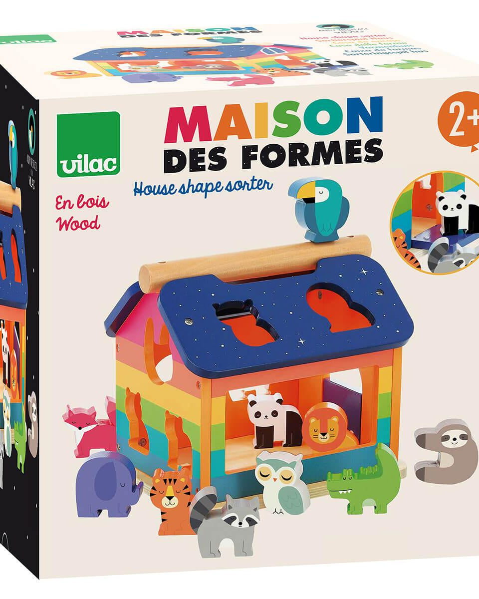 Maison Arc - en - ciel de triage de formes Andy Westface - Jouets à trier & empiler - Boutique LeoLudo - Vilac