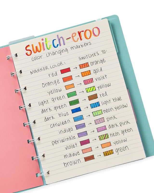 Marqueurs à changement de couleur Switch - eroo (lot de 12) - Art & bricolage - Boutique LeoLudo - OOLY