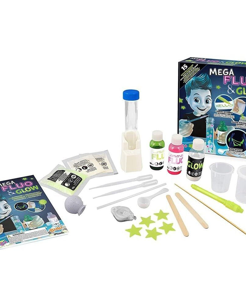 Méga Fluo & Glow - 15 créations dans le noir - Jeux scientifiques - Boutique LeoLudo - Buki