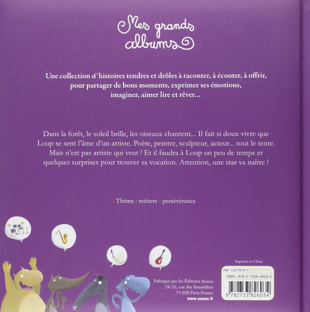 Mes grands albums - Le loup qui voulait être un artiste - Livres - Boutique LeoLudo - Auzou
