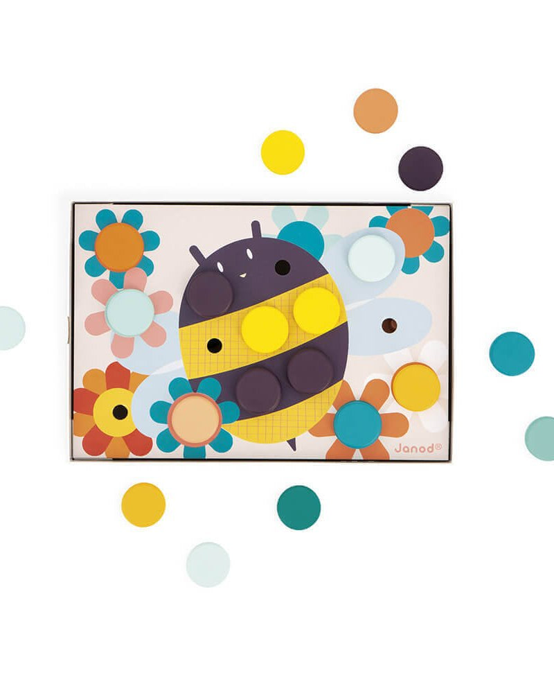 Mes premières mosaïques d'animaux - Jeux de motricité fine - Boutique LeoLudo - Janod