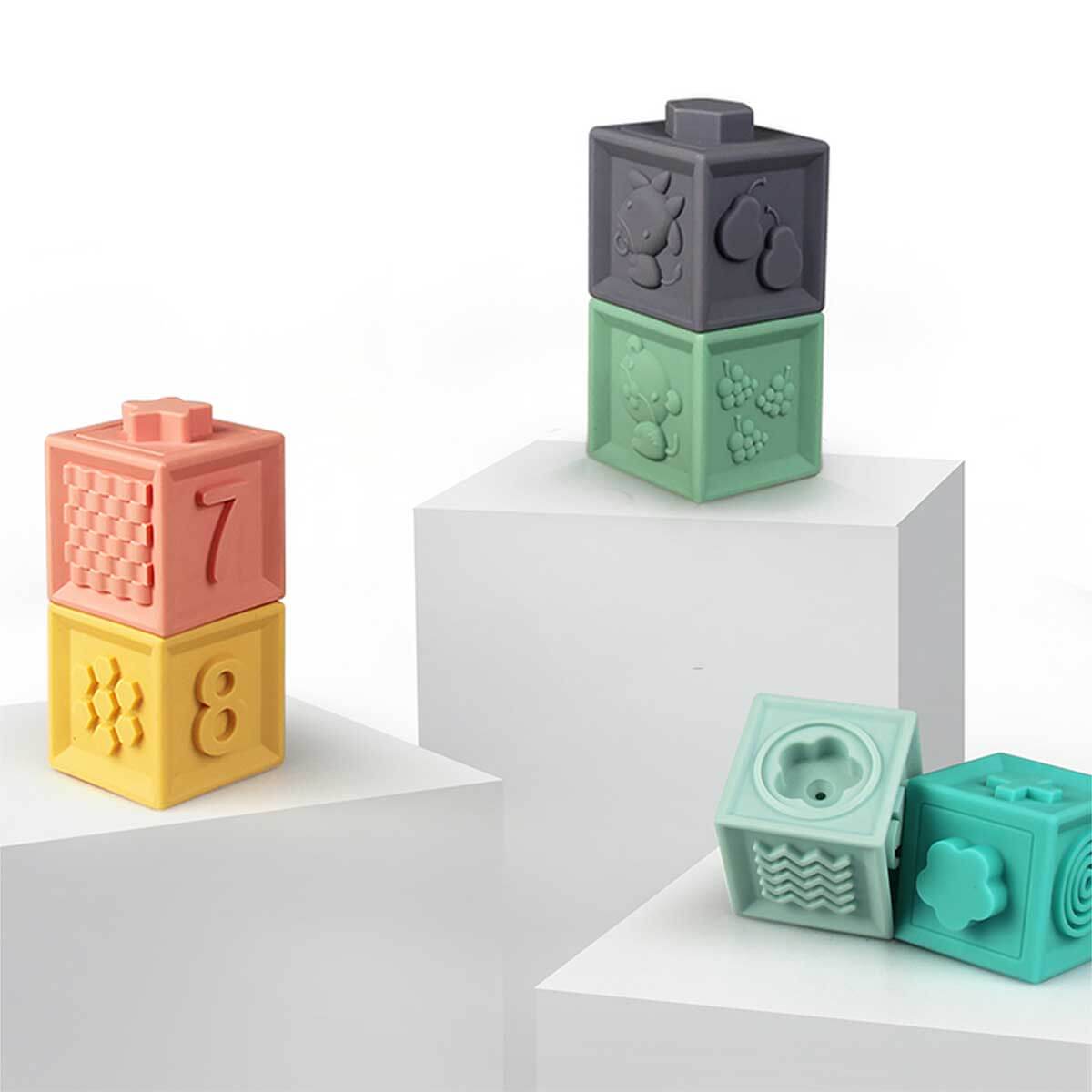 Mes premiers cubes éducatifs 3D - Jouets à trier & empiler - Boutique LeoLudo - BabyToLove
