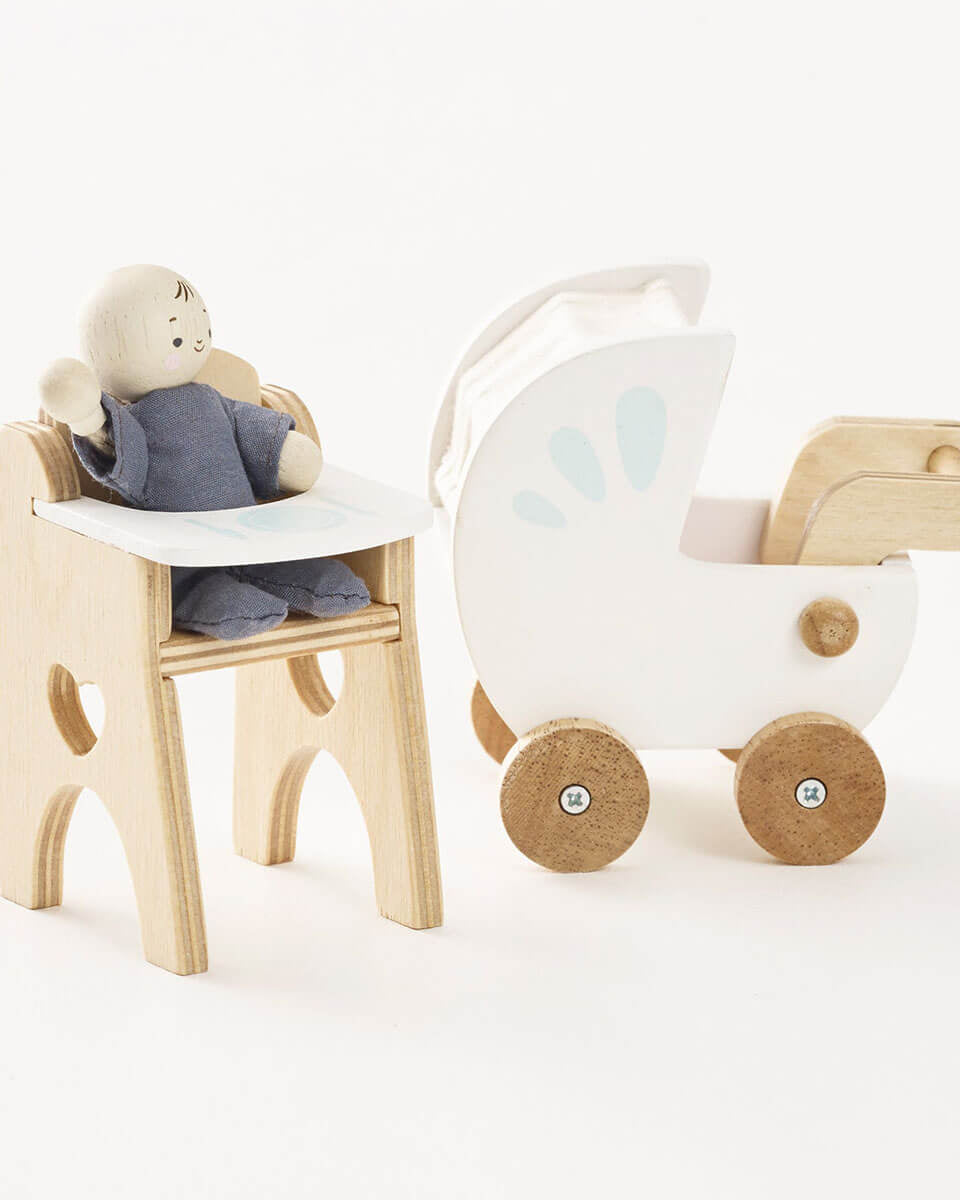 Meubles de chambre de bébé pour maison de poupée - Ensembles de jeu - Boutique LeoLudo - Le Toy Van