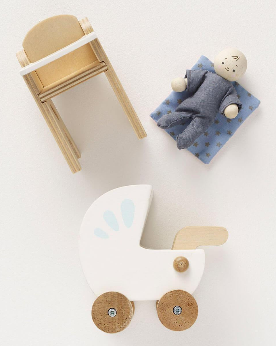 Meubles de chambre de bébé pour maison de poupée - Ensembles de jeu - Boutique LeoLudo - Le Toy Van