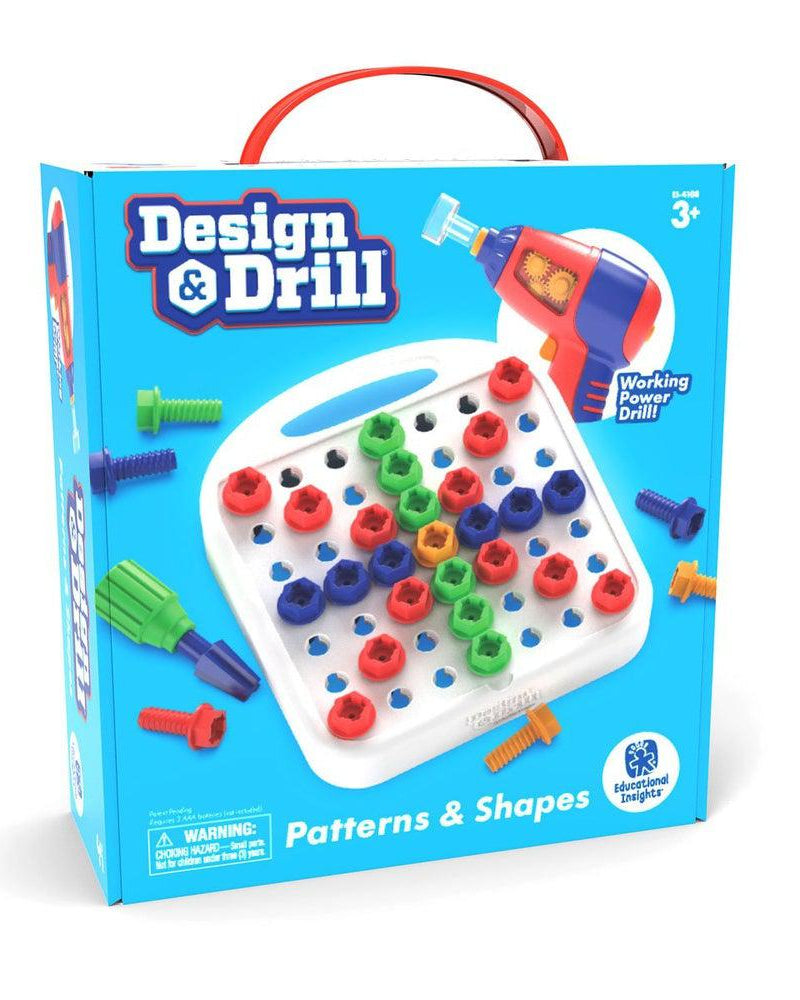 Modèles et formes de conception et de perçage Design & Drill - Jeux d'assemblage - Boutique LeoLudo - Educational Insights