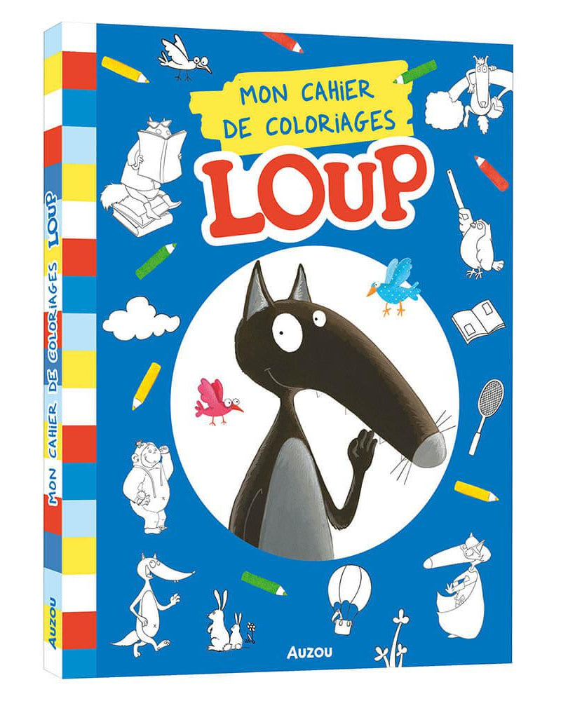 Mon cahier de coloriages Loup - Cahiers d'activités - Boutique LeoLudo - Auzou