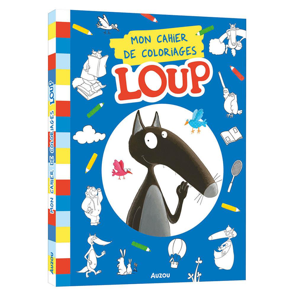 Mon cahier de coloriages Loup - Cahiers d'activités - Boutique LeoLudo - Auzou