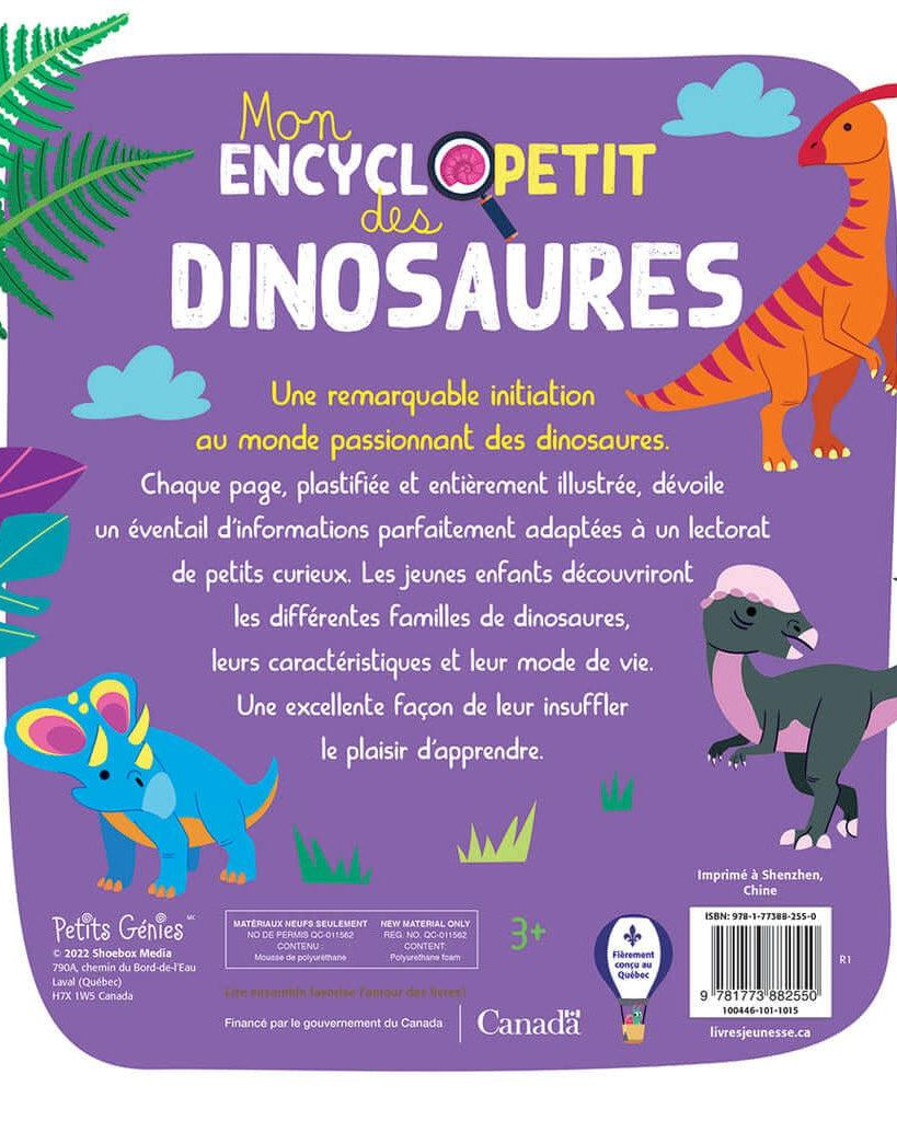 Mon encycloPETIT des dinosaures - Livres - Boutique LeoLudo - Petits Génies