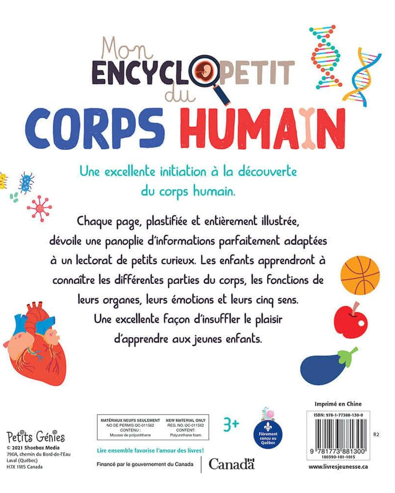 Mon encycloPETIT du corps humain - Livres - Boutique LeoLudo - Petits Génies