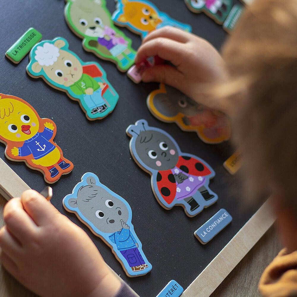 Mon grand tableau magnétique des émotions - Jeux magnétiques - Boutique LeoLudo - Auzou