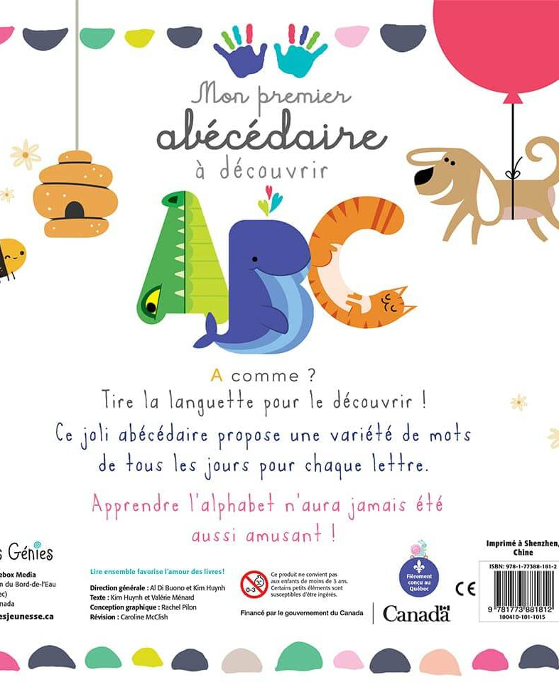 Mon premier abécédaire à découvrir - Livres - Boutique LeoLudo - Petits Génies