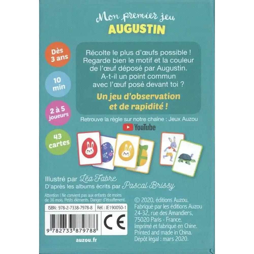Mon premier jeu avec Augustin - La chasse aux oeufs de Pâques - Jeux de société - Boutique LeoLudo - Auzou