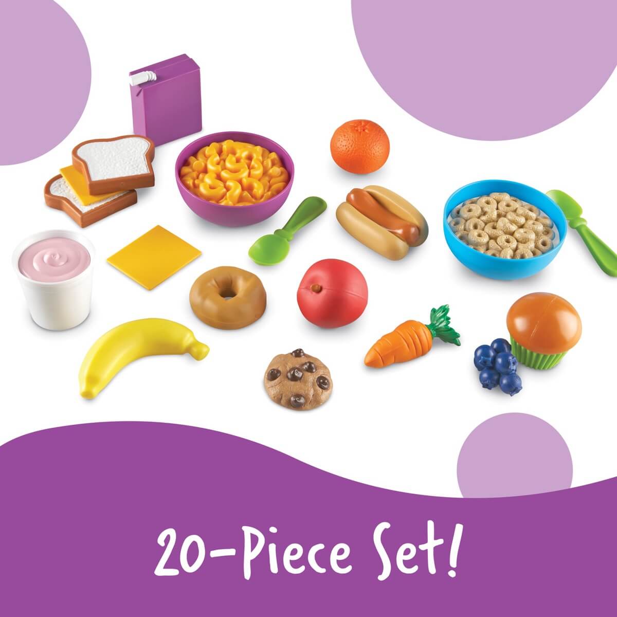 New Sprouts - Ensemble d'aliments de jeu Munch It (20 pcs) - Jouets d'imitation - Boutique LeoLudo - Learning Resources