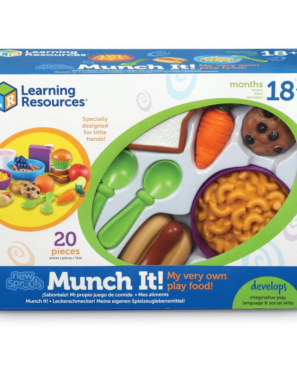 New Sprouts - Ensemble d'aliments de jeu Munch It (20 pcs) - Jouets d'imitation - Boutique LeoLudo - Learning Resources