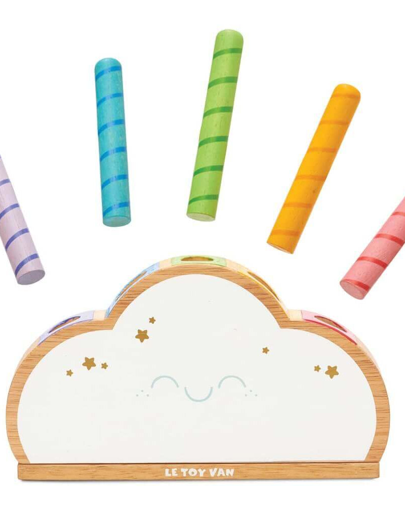 Nuage arc - en - ciel pop - up Petilou - Jouets d'éveil - Boutique LeoLudo - Le Toy Van