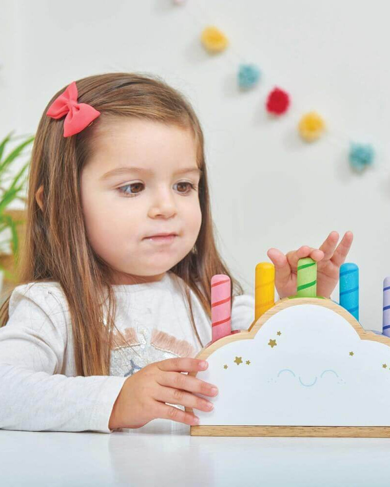 Nuage arc - en - ciel pop - up Petilou - Jouets d'éveil - Boutique LeoLudo - Le Toy Van