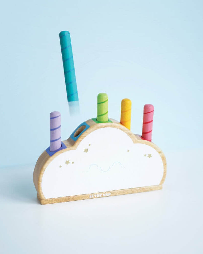 Nuage arc - en - ciel pop - up Petilou - Jouets d'éveil - Boutique LeoLudo - Le Toy Van