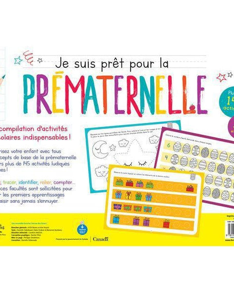 Pad d'activités géant - Je suis prêt pour la prématernelle 4 ans - Cahiers d'activités - Boutique LeoLudo - Petits Génies