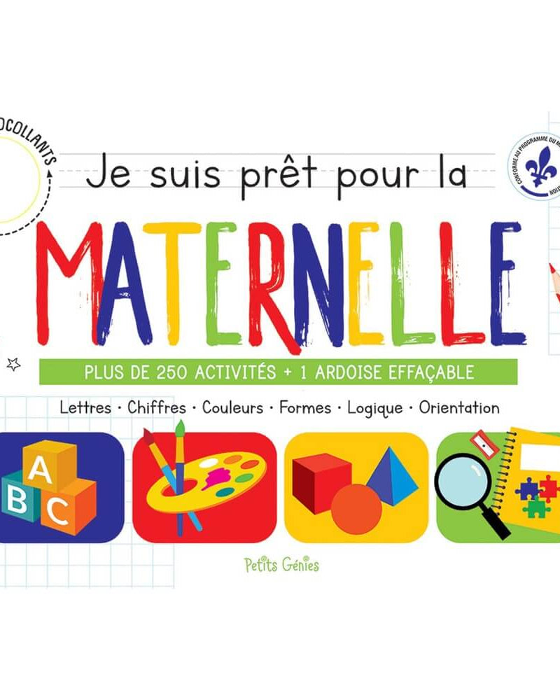 Pad géant d'activités - Je suis prêt pour la maternelle 5 ans - Cahiers d'activités - Boutique LeoLudo - Petits Génies