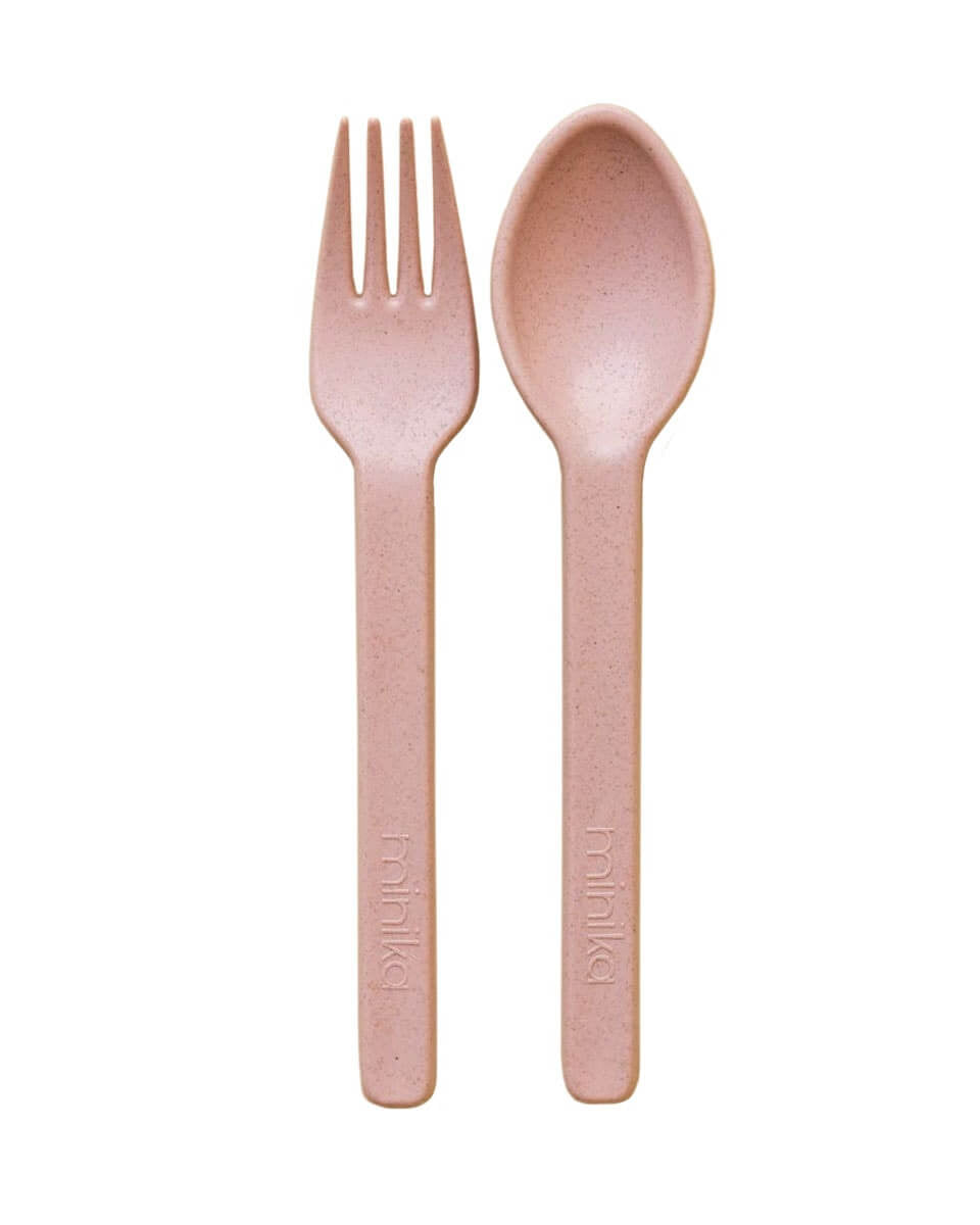 Paire d'ustensiles en paille de blé - Alimentation & repas - Boutique LeoLudo - Minika