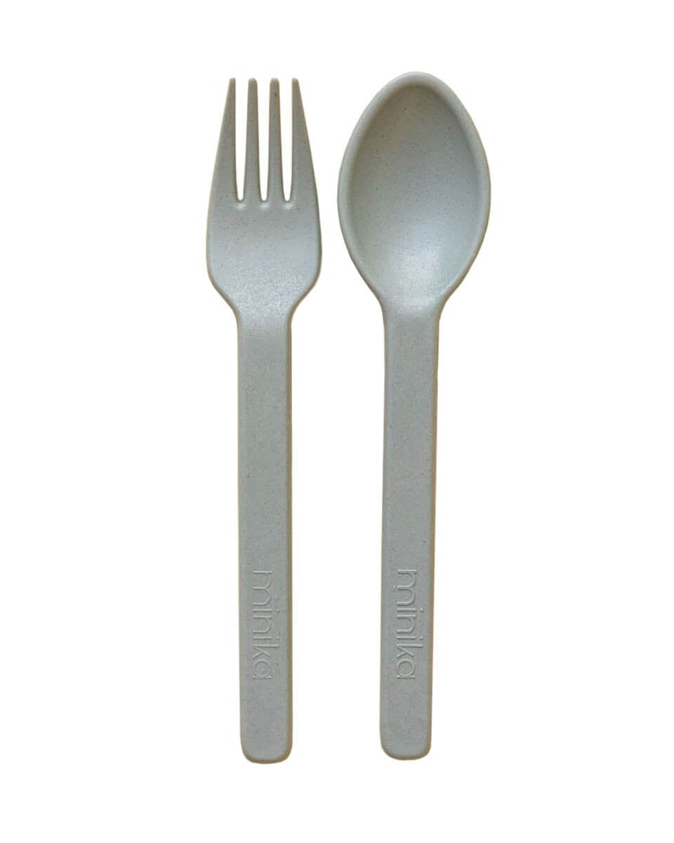 Paire d'ustensiles en paille de blé - Alimentation & repas - Boutique LeoLudo - Minika