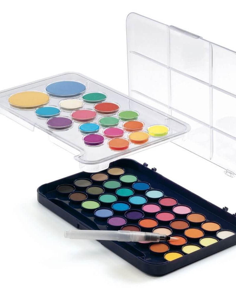 Palette d'artiste 50 pastilles de gouache - Art & bricolage - Boutique LeoLudo - Djeco