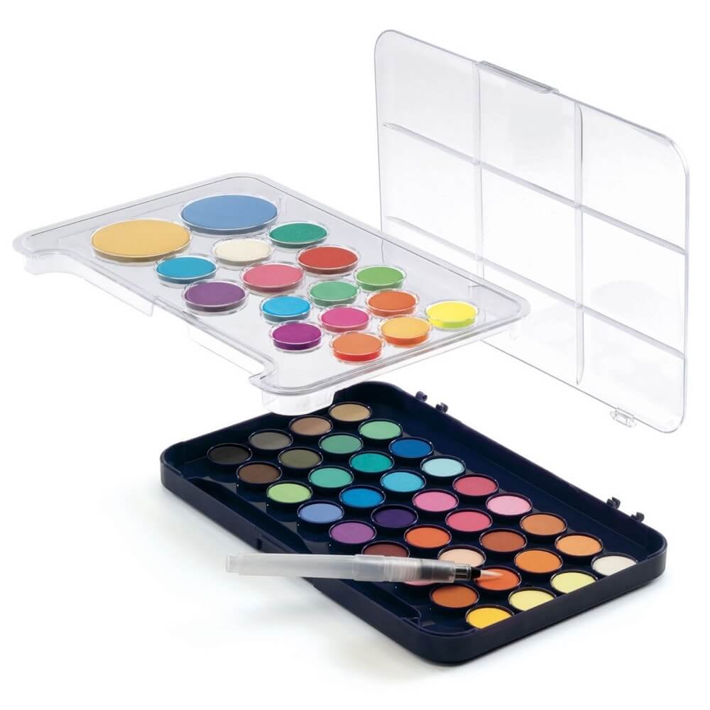 Palette d'artiste 50 pastilles de gouache - Art & bricolage - Boutique LeoLudo - Djeco