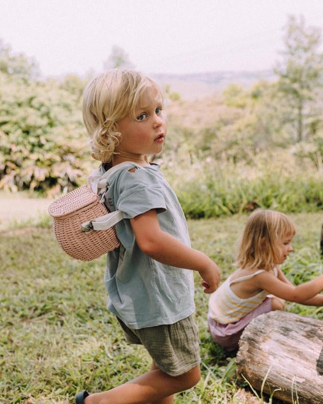 Panier en rotin Mini Chari pour enfants - Rangement - Boutique LeoLudo - Olli Ella