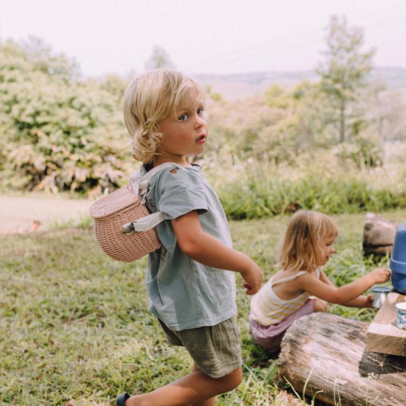 Panier en rotin Mini Chari pour enfants - Rangement - Boutique LeoLudo - Olli Ella