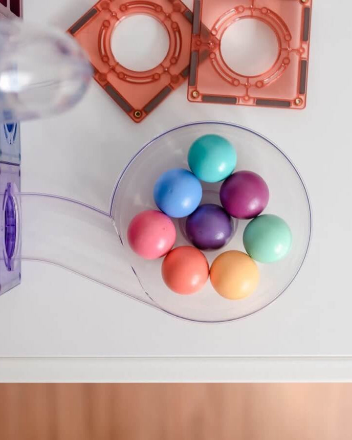 Parcours de balle Pastel Connetix (106 pcs) - Jeux de construction - Boutique LeoLudo - Connetix