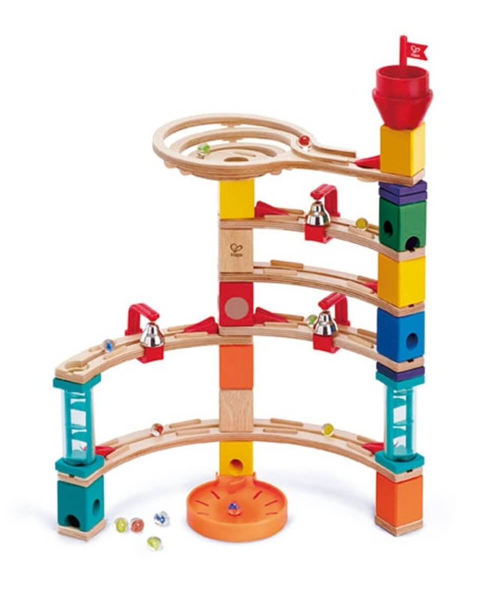 Parcours de bille Quadrilla: Évasion de château (102 pcs) - Jeux de construction - Boutique LeoLudo - Hape
