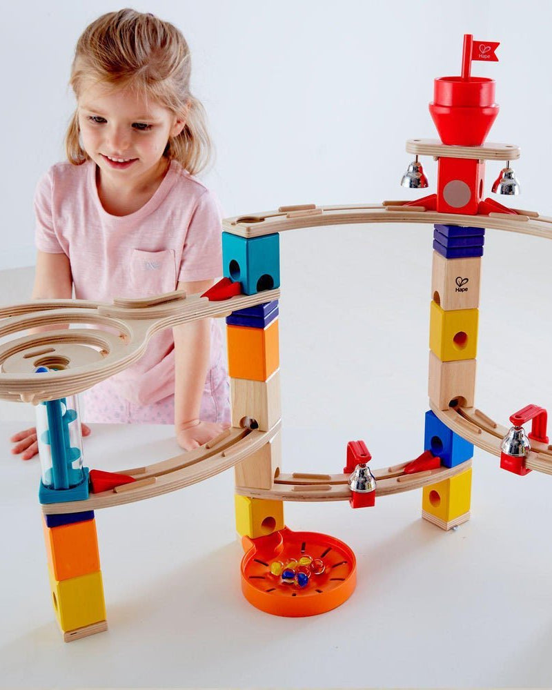Parcours de bille Quadrilla: Évasion de château (102 pcs) - Jeux de construction - Boutique LeoLudo - Hape