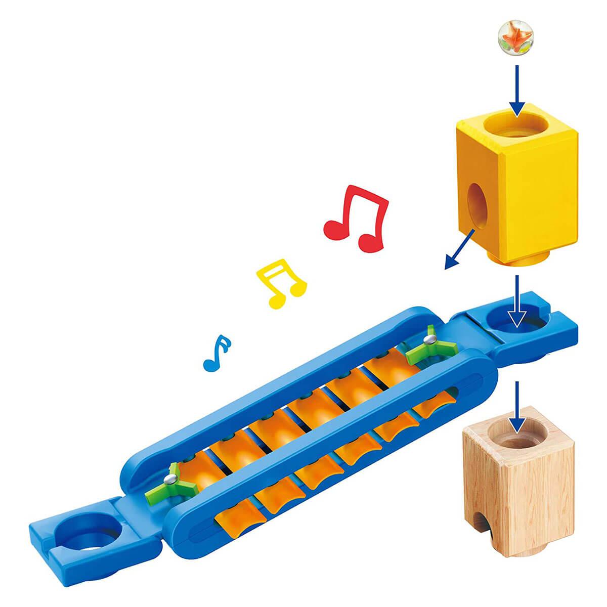 Parcours de billes Super spirales Quadrilla (129 pcs) - Jeux de construction - Boutique LeoLudo - Hape