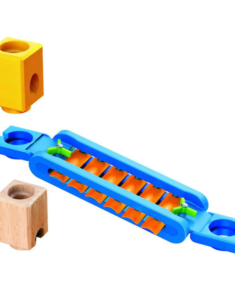 Parcours de billes Super spirales Quadrilla (129 pcs) - Jeux de construction - Boutique LeoLudo - Hape