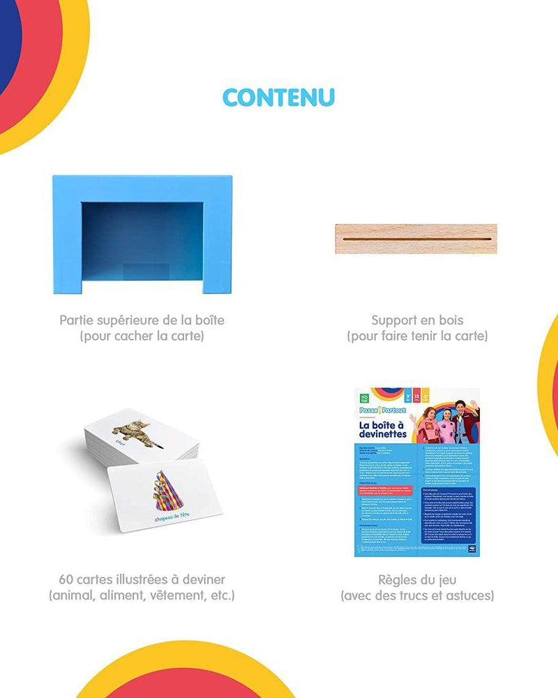 Passe - Partout - La boîte à devinettes - Jeux de société - Boutique LeoLudo - Passe - Partout