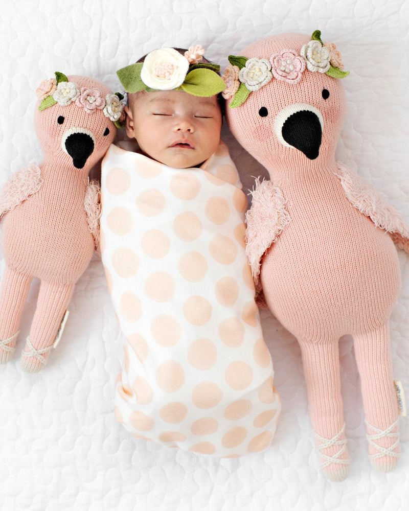 Peluche - Pénélope le flamand rose - Peluches - Boutique LeoLudo - cuddle + kind