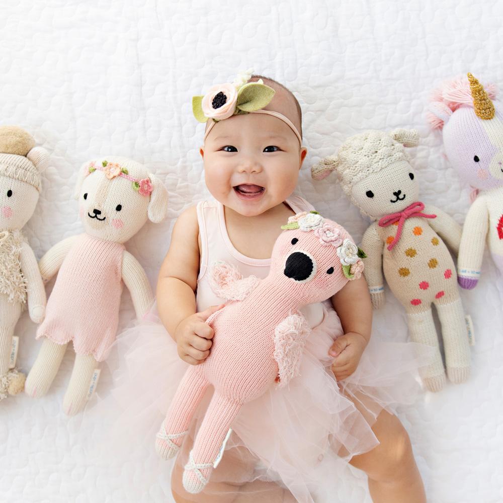 Peluche - Pénélope le flamand rose - Peluches - Boutique LeoLudo - cuddle + kind