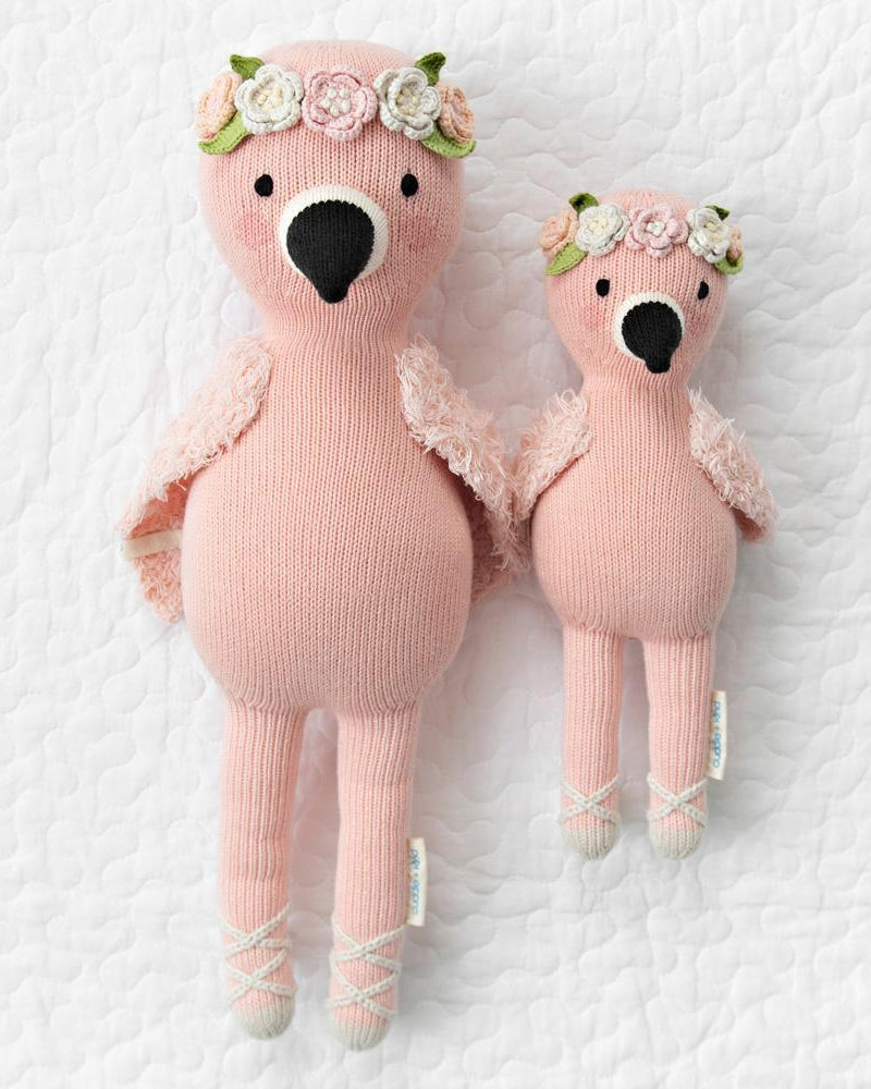 Peluche - Pénélope le flamand rose - Peluches - Boutique LeoLudo - cuddle + kind