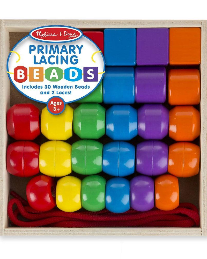 Perles en bois à enfiler - Jeux de motricité fine - Boutique LeoLudo - Melissa & Doug