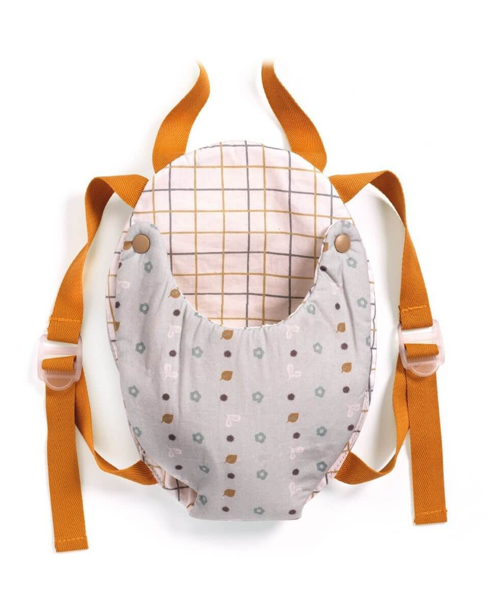 Porte - bébé Blue Gray pour poupée Pomea - Accessoires poupée - Boutique LeoLudo - Djeco