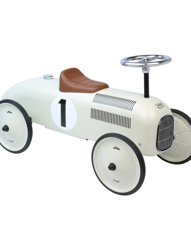 Porteur voiture vintage - Blanc crème - Porteurs - Boutique LeoLudo - Vilac