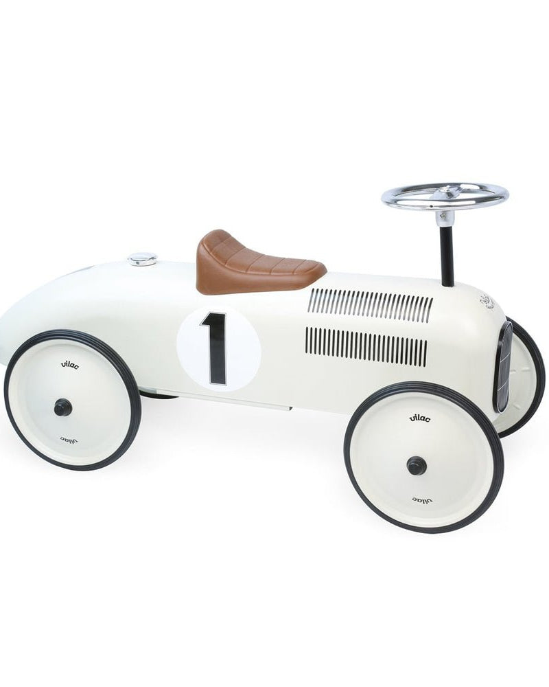 Porteur voiture vintage - Blanc crème - Porteurs - Boutique LeoLudo - Vilac