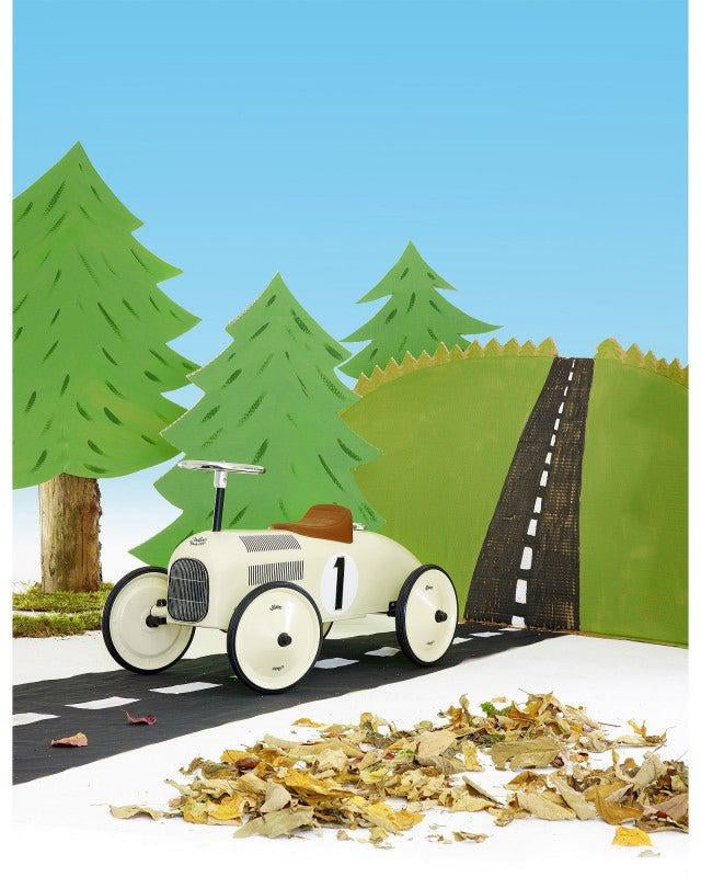 Porteur voiture vintage - Blanc crème - Porteurs - Boutique LeoLudo - Vilac