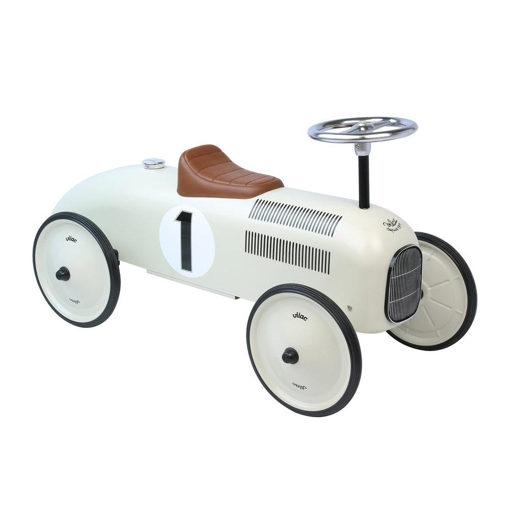 Porteur voiture vintage - Blanc crème-Porteur-Vilac-Boutique LeoLudo