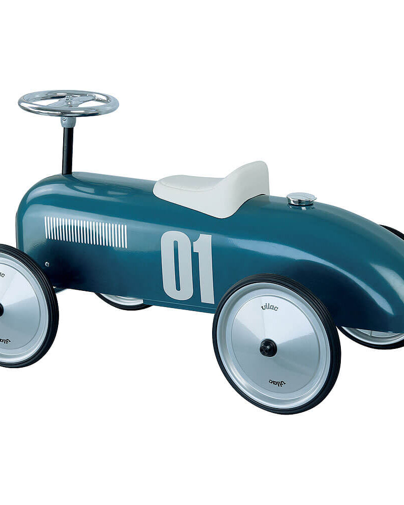 Porteur voiture vintage - Bleu pétrole - Porteurs - Boutique LeoLudo - Vilac