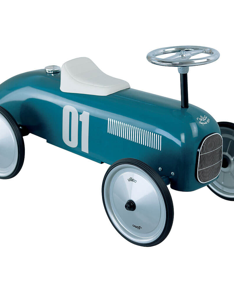 Porteur voiture vintage - Bleu pétrole - Porteurs - Boutique LeoLudo - Vilac