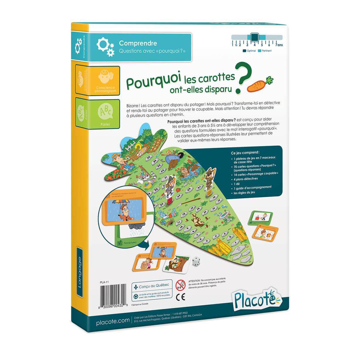 Pourquoi les carottes ont - elles disparu? - Jeux de société - Boutique LeoLudo - Placote